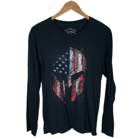 LS166 Men’s Grunt Style Patriot Military Gladiator USA Fight T Shirt L - Picture 1 of 3